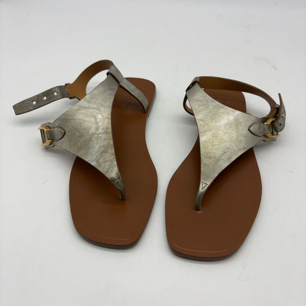 Ralph Lauren Metallic Flat Sandals